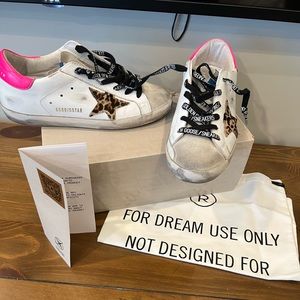 Golden Goose Leopard Star Super Star Sneakers